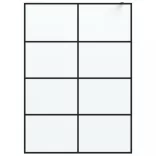 fekete ESG tejüveg zuhanyfal 140x195 cm