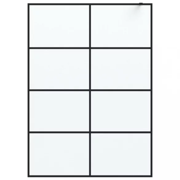 fekete ESG tejüveg zuhanyfal 140x195 cm
