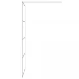 ezüstszínű átlátszó ESG üveg zuhanyfal 100 x 195 cm