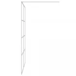 ezüstszínű átlátszó ESG üveg zuhanyfal 140x195 cm