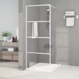 fehér átlátszó ESG üveg zuhanyfal 80x195 cm
