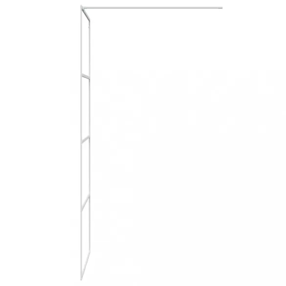 fehér átlátszó ESG üveg zuhanyfal 80x195 cm