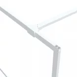 fehér átlátszó ESG üveg zuhanyfal 80x195 cm