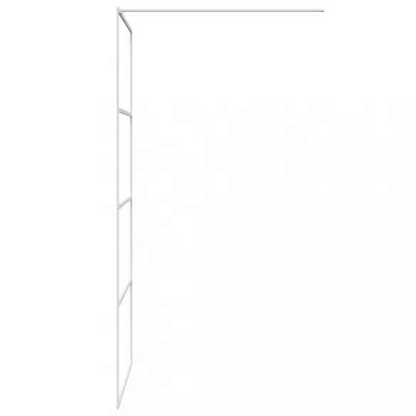fehér átlátszó ESG üveg zuhanyfal 90 x 195 cm