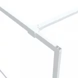 fehér átlátszó ESG üveg zuhanyfal 90 x 195 cm