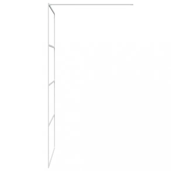 fehér átlátszó ESG üveg zuhanyfal 100 x 195 cm