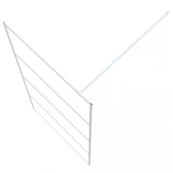 fehér átlátszó ESG üveg zuhanyfal 100 x 195 cm