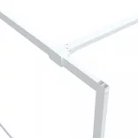 fehér átlátszó ESG üveg zuhanyfal 100 x 195 cm
