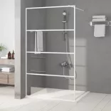 fehér átlátszó ESG üveg zuhanyfal 115 x 195 cm