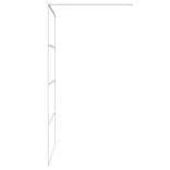 fehér átlátszó ESG üveg zuhanyfal 115 x 195 cm