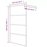 fehér átlátszó ESG üveg zuhanyfal 115 x 195 cm