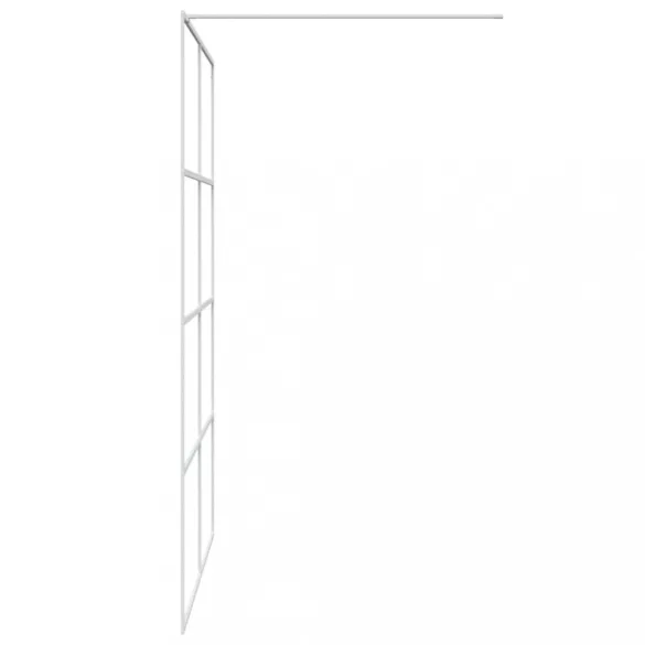 fehér átlátszó ESG üveg zuhanyfal 140 x 195 cm