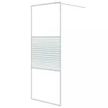 fehér átlátszó ESG üveg zuhanyfal 80x195 cm