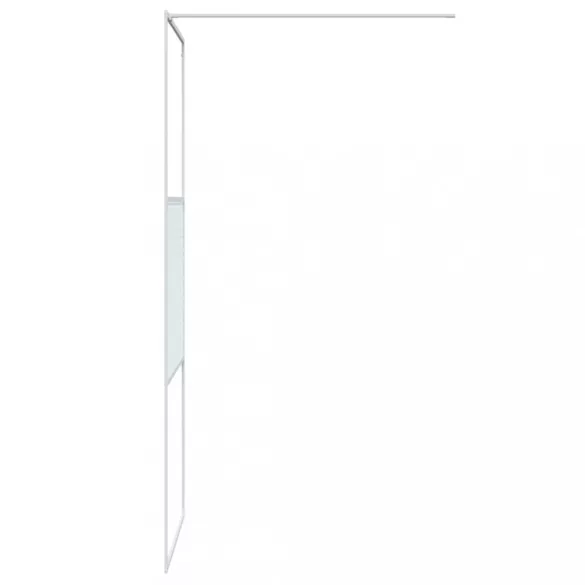 fehér átlátszó ESG üveg zuhanyfal 80x195 cm