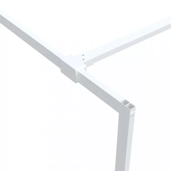 fehér átlátszó ESG üveg zuhanyfal 115 x 195 cm