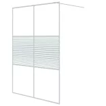 fehér átlátszó ESG üveg zuhanyfal 140 x 195 cm
