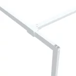 fehér átlátszó ESG üveg zuhanyfal 140 x 195 cm