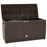 barna polipropilén kerti tárolóláda 119 x 48 x 60 cm