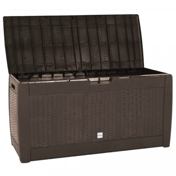 barna polipropilén kerti tárolóláda 119 x 48 x 60 cm