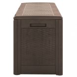 barna polipropilén kerti tárolóláda 119 x 48 x 60 cm