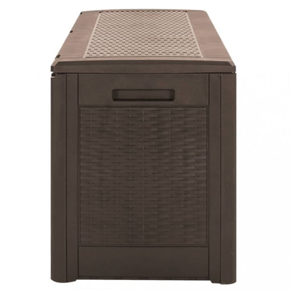 barna polipropilén kerti tárolóláda 119 x 48 x 60 cm