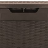 barna polipropilén kerti tárolóláda 119 x 48 x 60 cm