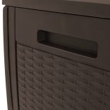 barna polipropilén kerti tárolóláda 119 x 48 x 60 cm
