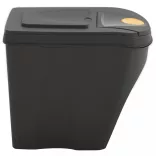 4 db szürke polipropilén rakásolható szemeteskuka 100 L