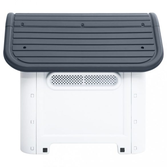 szürke polipropilén kutyaház 59 x 75 x 66 cm