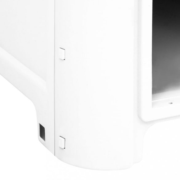 szürke polipropilén kutyaház 59 x 75 x 66 cm