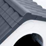 szürke polipropilén kutyaház 57 x 68 x 66 cm