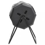 fekete kerti komposztálóláda 73 x 64 x 95 cm 160 L