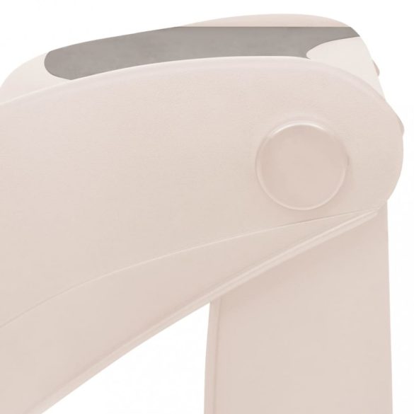 krémszínű műanyag összecsukható 3 fokos kutyalépcső 50x38x38 cm