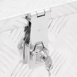 ezüstszínű alumínium tárolóláda 50 x 15 x 20,5 cm