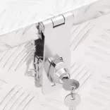 ezüstszínű alumínium tárolóláda 90 x 47 x 33,5 cm