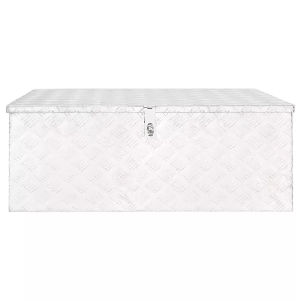 ezüstszínű alumínium tárolóláda 100x55x37 cm