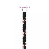 fekete polipropilén hajókötél 10 mm 100 m