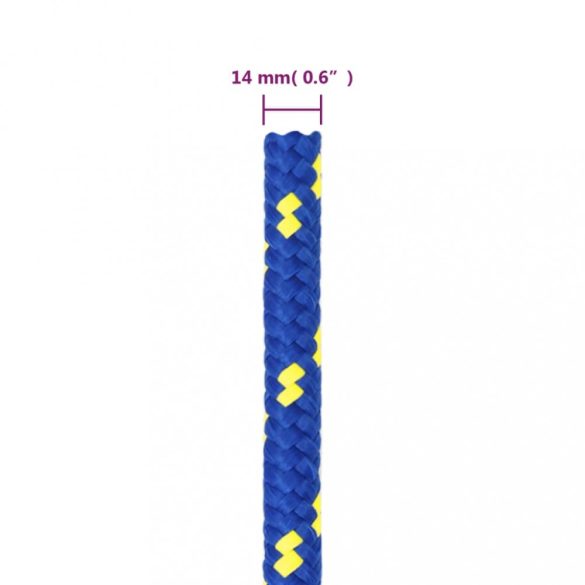 kék polipropilén hajókötél 14 mm 100 m