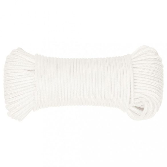 teljesen fehér polipropilén hajókötél 5 mm 50 m