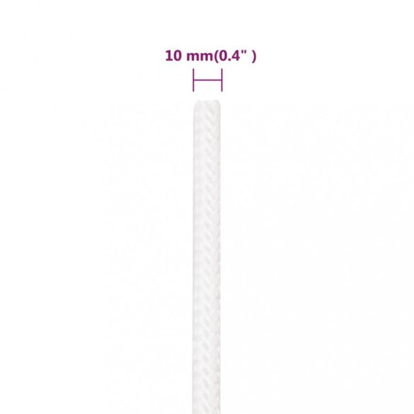 teljesen fehér polipropilén hajókötél 10 mm 500 m