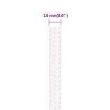 teljesen fehér polipropilén hajókötél 16 mm 250 m