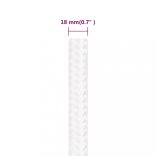 teljesen fehér polipropilén hajókötél 18 mm 100 m