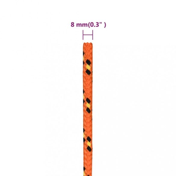narancssárga polipropilén hajókötél 8 mm 250 m
