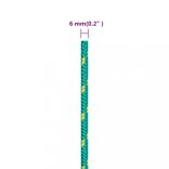 zöld polipropilén hajókötél 6 mm 500 m