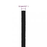 fekete poliészter munkakötél 12 mm 25 m