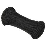 fekete polipropilén munkakötél 3 mm 50 m