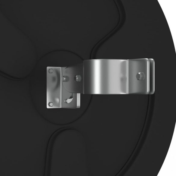 fekete kültéri domború közlekedési tükör Ø60 cm polikarbonátból