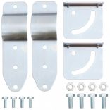 fekete kültéri domború közlekedési tükör Ø60 cm polikarbonátból