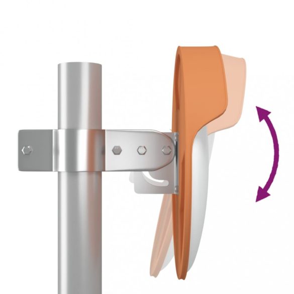 narancssárga kültéri domború közlekedési tükör Ø30 cm polikarbonátból