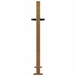 Corten acél kerti kapu 100x75 cm, fa mintázatú